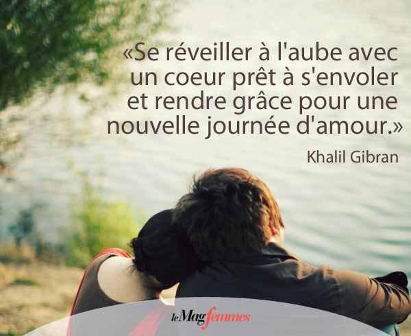 Se réveiller à l'aube avec un coeur prêt à s'envoler et rendre grâce pour une nouvelle journée d'amour